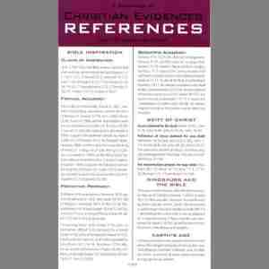 A Bookmark of Christian Evidences References