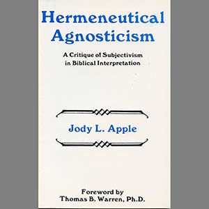 Hermeneutical Agnosticism