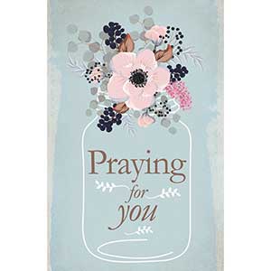 Praying for You Mason Jar Postcard