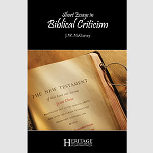 Short Essays in Biblical Criticism