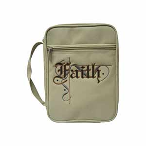 Bible Cover Canvas Large "Faith"