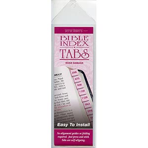 Verse Finders Bible Index Tabs-Rose Damask